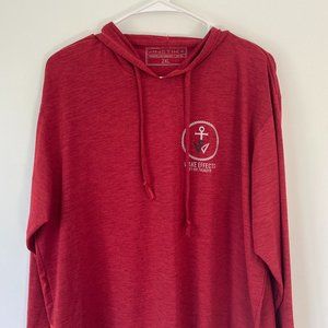 ANETIK Hoodie Adult 2XL Premium Performance Red With UPF 30+ UV Technology